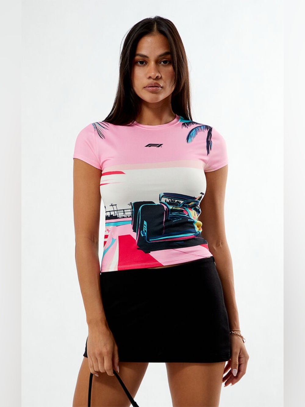 F1 x PacSun Miami Race Pink Colorful Short Sleeve Tee Formula 1